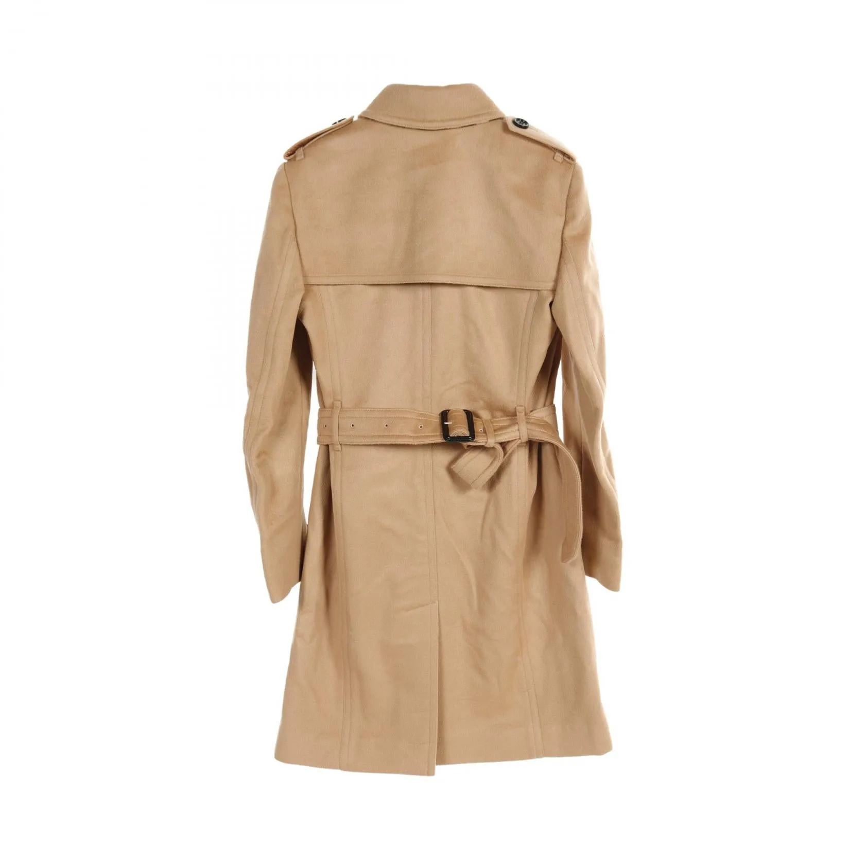 Burberry Wool Cashmere Trench Coat Brown