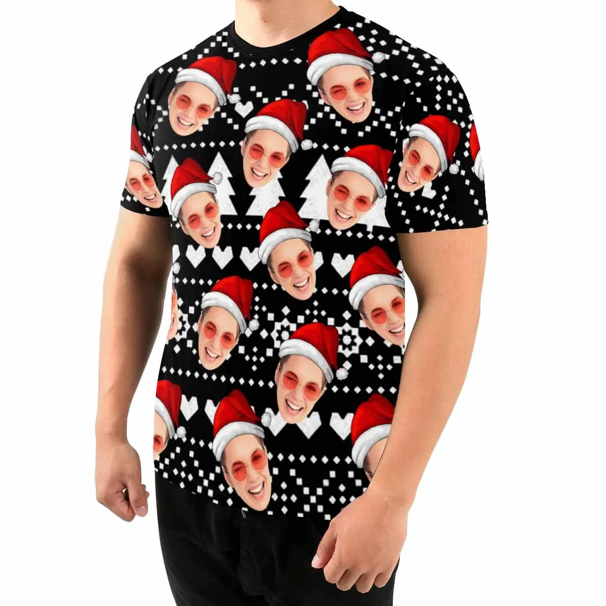 Custom Face Happy Time Men's T-shirt