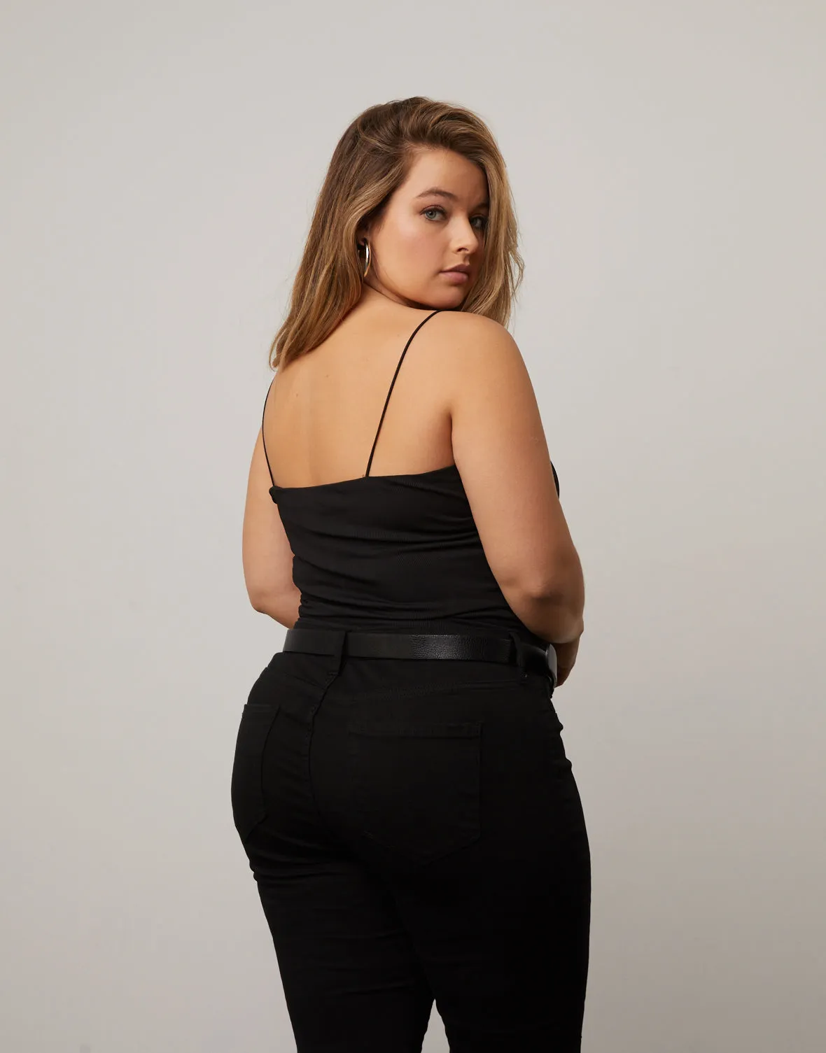 Plus Size Cropped Tank Top