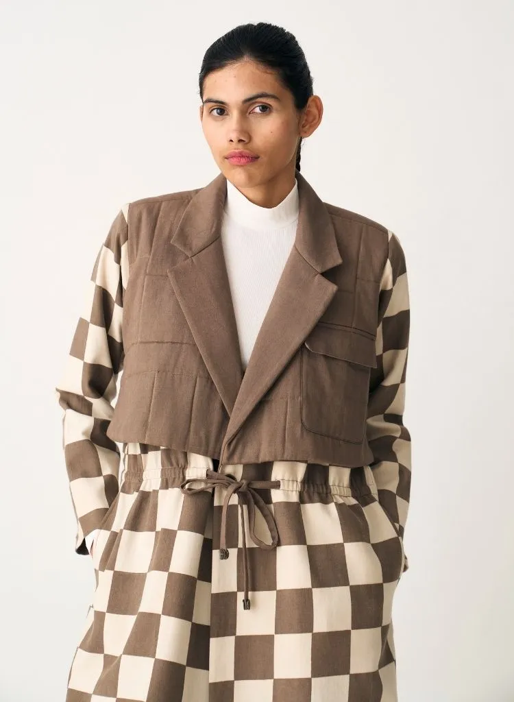 Quilted Yoke Trench