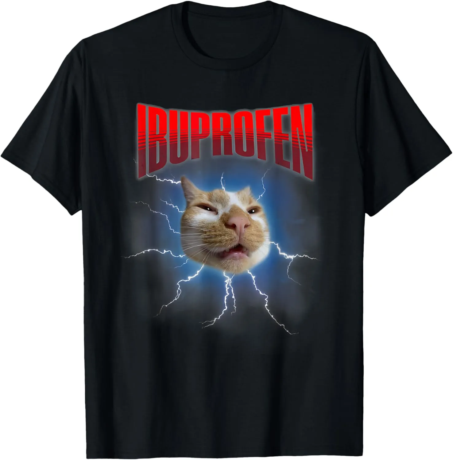 Silly Cat Funny Ibuprofen Cat Meme T-Shirt