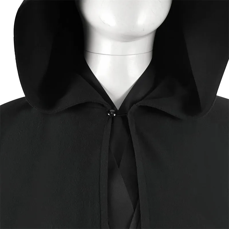 Star Wars Luke Skywalker Cosplay Costume Adult Jedi Luke Black Cloak Cape Outfit