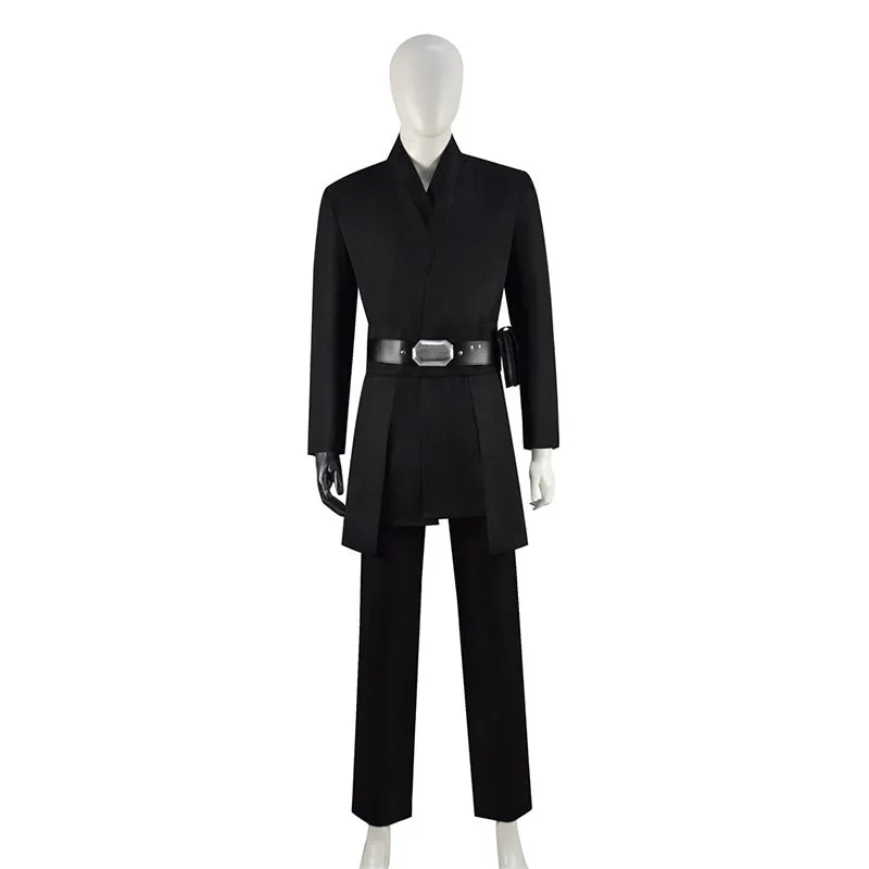 Star Wars Luke Skywalker Cosplay Costume Adult Jedi Luke Black Cloak Cape Outfit