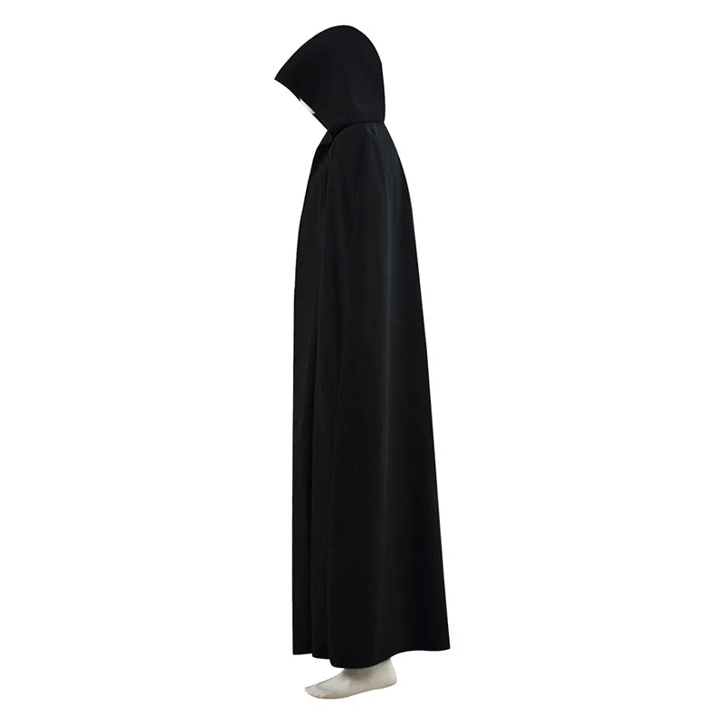 Star Wars Luke Skywalker Cosplay Costume Adult Jedi Luke Black Cloak Cape Outfit