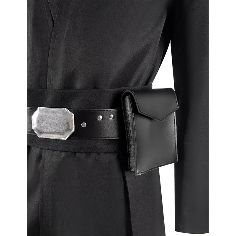 Star Wars Luke Skywalker Cosplay Costume Adult Jedi Luke Black Cloak Cape Outfit