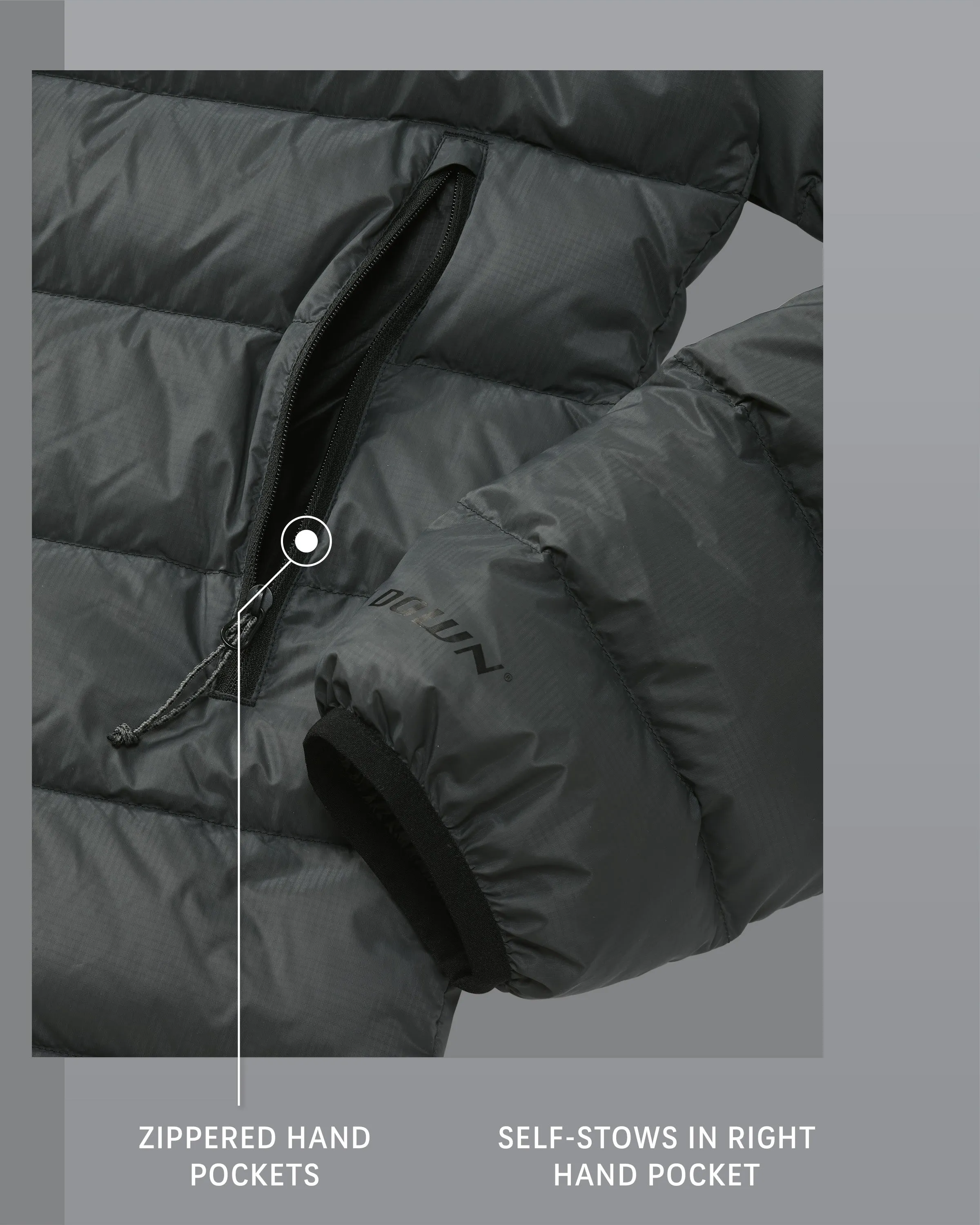 Super Down LT Jacket | Gunmetal