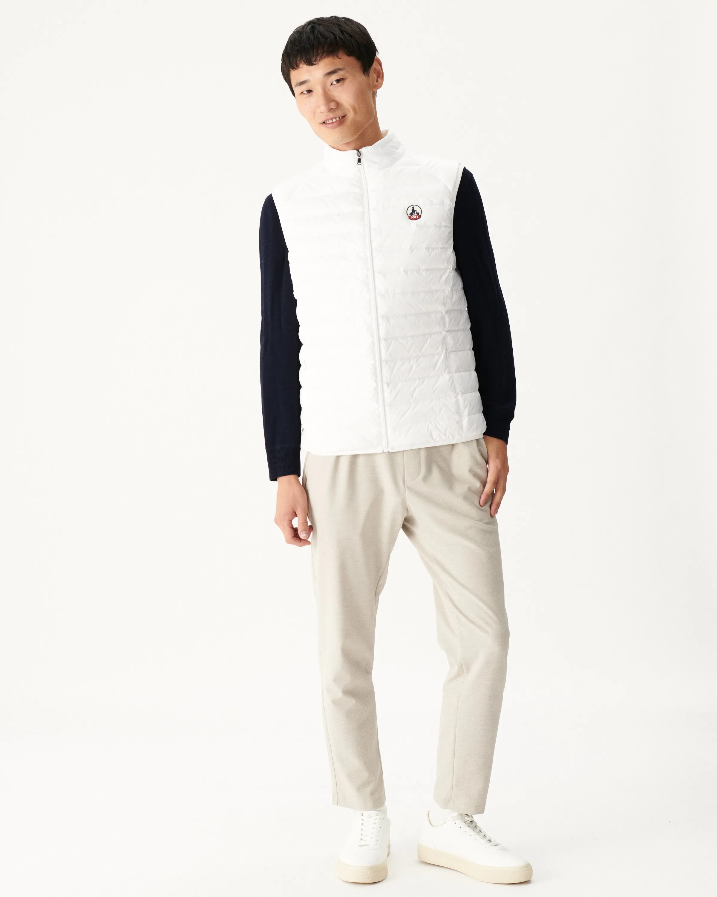 White Sleeveless down jacket Tom