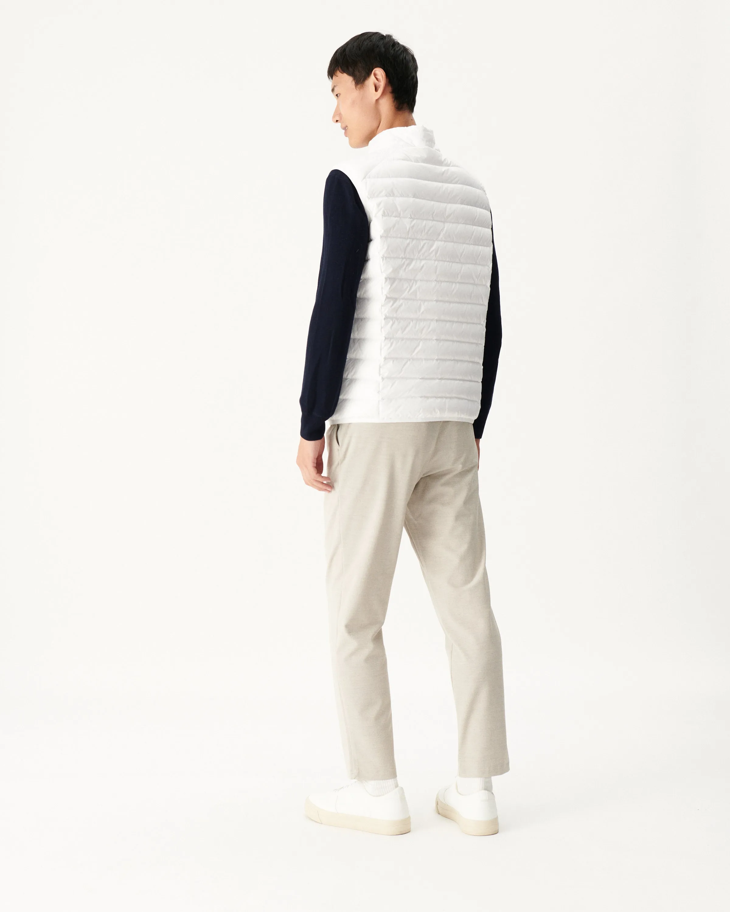 White Sleeveless down jacket Tom
